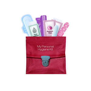 Feminine Hygiene Kit Red Purse
