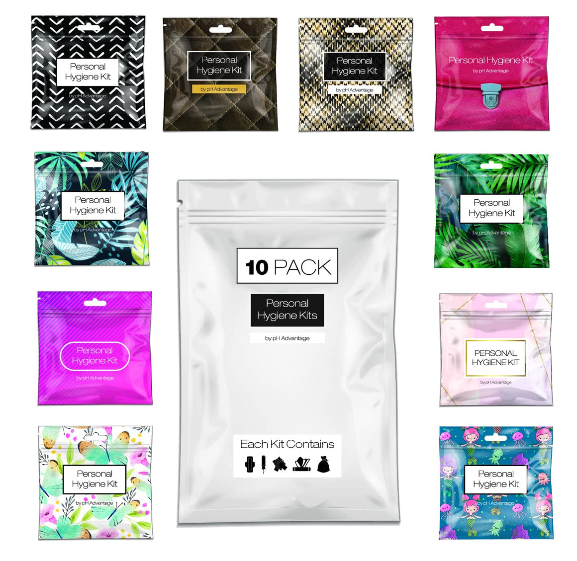 Kit U Safe Assorted Feminine Hygiene Kits Pack of 10