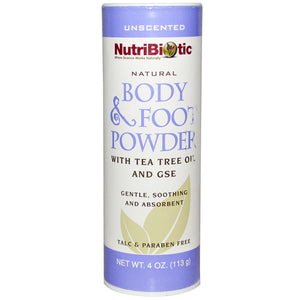 NutriBiotic Body &amp; Foot Powder - Unscented