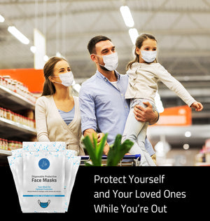 Disposable Mask Protection Kit TO GO, pack of 5