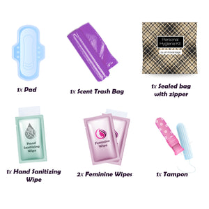 Feminine Hygiene Kit Leather Light Pack of 10