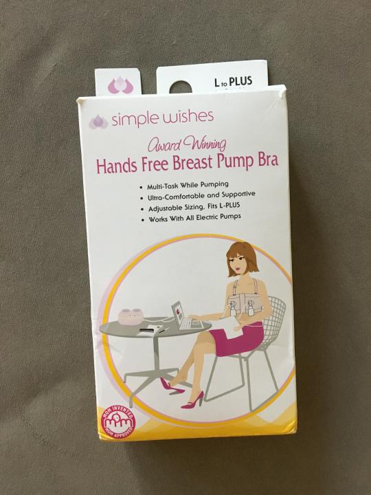 Simple Wishes-Hands Free Breast Pump L to Plus-Pink